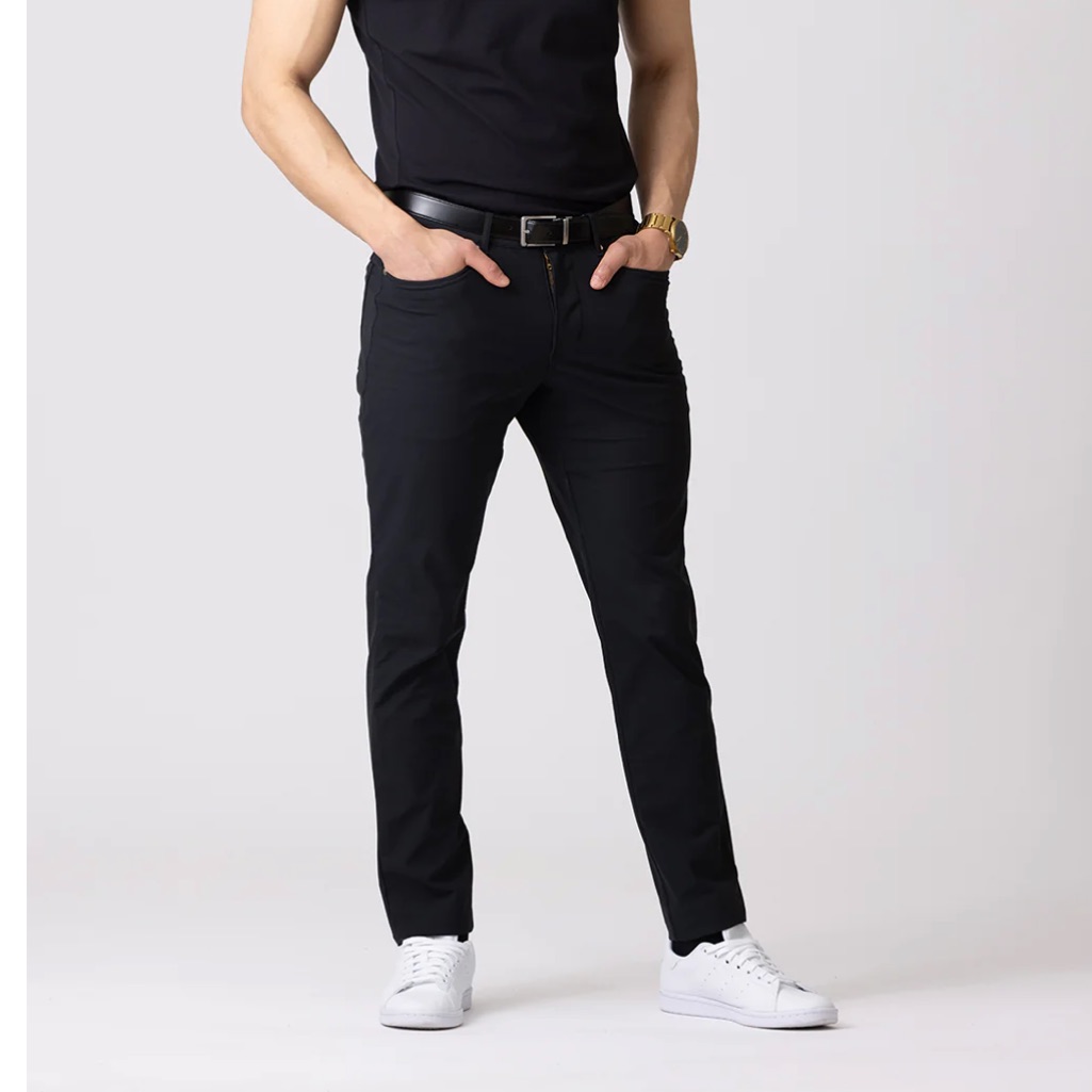 Aetos Black Slim Straight Denim Jeans In W32 X L32